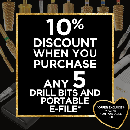 10% Off when you buy 5 Magpie Drill Bits and 1 Portable E-File only